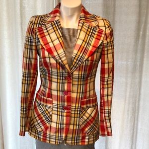 Utex vintage plaid blazer GREAT color condition